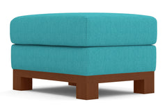 Avalon Ottoman :: Leg Finish: Pecan / Size: 23x30