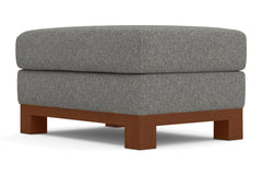 Avalon Ottoman :: Leg Finish: Pecan / Size: 25x35