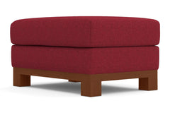 Avalon Ottoman :: Leg Finish: Pecan / Size: 25x35