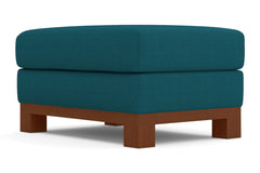 Avalon Ottoman :: Leg Finish: Pecan / Size: 25x35