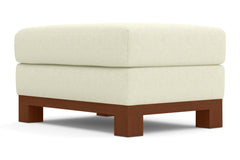 Avalon Ottoman :: Leg Finish: Pecan / Size: 25x35