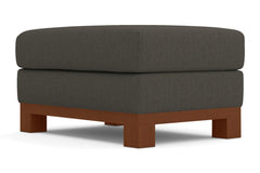 Avalon Ottoman :: Leg Finish: Pecan / Size: 25x35