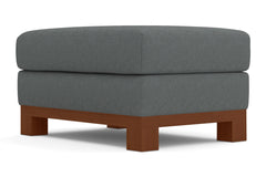 Avalon Ottoman :: Leg Finish: Pecan / Size: 25x35
