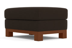 Avalon Ottoman :: Leg Finish: Pecan / Size: 25x35