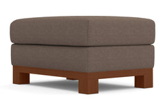 Avalon Ottoman :: Leg Finish: Pecan / Size: 25x35