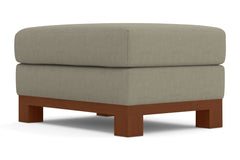 Avalon Ottoman :: Leg Finish: Pecan / Size: 25x35