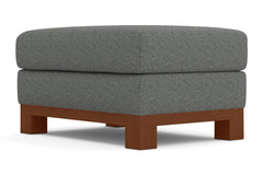 Avalon Ottoman :: Leg Finish: Pecan / Size: 25x35