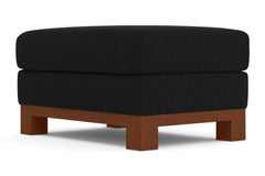 Avalon Ottoman :: Leg Finish: Pecan / Size: 25x35