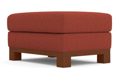 Avalon Ottoman :: Leg Finish: Pecan / Size: 25x35