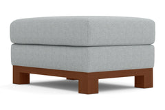 Avalon Ottoman :: Leg Finish: Pecan / Size: 25x35