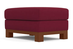 Avalon Ottoman :: Leg Finish: Pecan / Size: 25x35