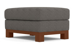Avalon Ottoman :: Leg Finish: Pecan / Size: 25x35
