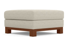 Avalon Ottoman :: Leg Finish: Pecan / Size: 35x35
