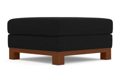 Avalon Ottoman :: Leg Finish: Pecan / Size: 35x35
