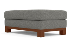 Avalon Ottoman :: Leg Finish: Pecan / Size: 28x48