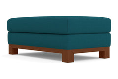 Avalon Ottoman :: Leg Finish: Pecan / Size: 28x48