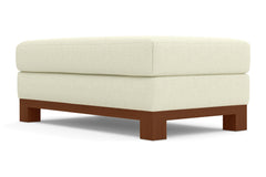 Avalon Ottoman :: Leg Finish: Pecan / Size: 28x48