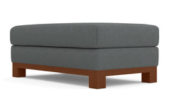 Avalon Ottoman :: Leg Finish: Pecan / Size: 28x48
