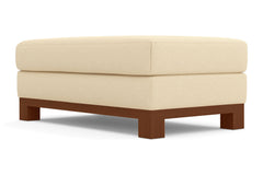 Avalon Ottoman :: Leg Finish: Pecan / Size: 28x48