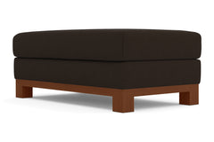 Avalon Ottoman :: Leg Finish: Pecan / Size: 28x48