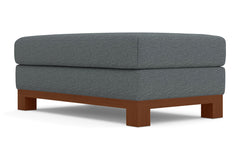 Avalon Ottoman :: Leg Finish: Pecan / Size: 28x48