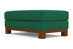 Avalon Ottoman :: Leg Finish: Pecan / Size: 28x48