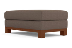 Avalon Ottoman :: Leg Finish: Pecan / Size: 28x48