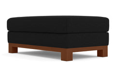Avalon Ottoman :: Leg Finish: Pecan / Size: 28x48