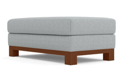 Avalon Ottoman :: Leg Finish: Pecan / Size: 28x48