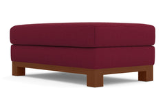 Avalon Ottoman :: Leg Finish: Pecan / Size: 28x48
