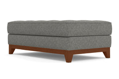 Monroe Drive Ottoman :: Leg Finish: Pecan / Size: 28x48