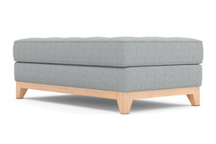 Monroe Drive Ottoman :: Leg Finish: Natural / Size: 28x48
