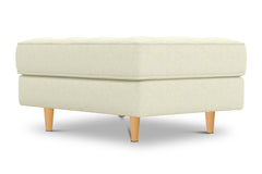 Monroe Ottoman :: Leg Finish: Natural / Size: 25x35