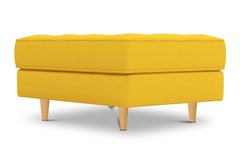 Monroe Ottoman :: Leg Finish: Natural / Size: 25x35