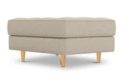Monroe Ottoman :: Leg Finish: Natural / Size: 25x35