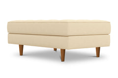 Monroe Ottoman :: Leg Finish: Pecan / Size: 28x48
