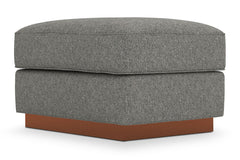 Harper Ottoman :: Leg Finish: Pecan / Size: 23x30