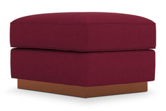 Harper Ottoman :: Leg Finish: Pecan / Size: 23x30