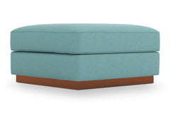 Harper Ottoman :: Leg Finish: Pecan / Size: 35x35