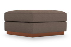 Harper Ottoman :: Leg Finish: Pecan / Size: 35x35