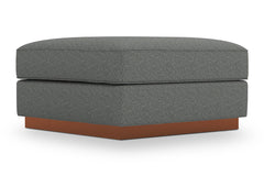 Harper Ottoman :: Leg Finish: Pecan / Size: 35x35