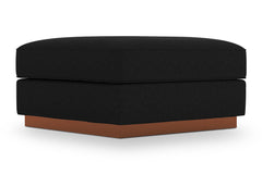 Harper Ottoman :: Leg Finish: Pecan / Size: 35x35