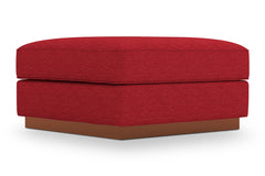 Harper Ottoman :: Leg Finish: Pecan / Size: 35x35