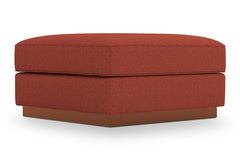 Harper Ottoman :: Leg Finish: Pecan / Size: 35x35
