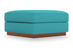 Harper Ottoman :: Leg Finish: Pecan / Size: 35x35