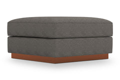 Harper Ottoman :: Leg Finish: Pecan / Size: 35x35