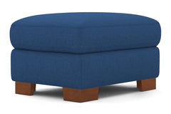 Melrose Ottoman :: Leg Finish: Pecan / Size: 23x30