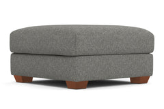 Tuxedo Ottoman :: Leg Finish: Pecan / Size: 39x39