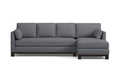 Avalon 2pc Sleeper Sectional :: Leg Finish: Espresso / Sleeper Option: Deluxe Innerspring Mattress / Configuration: RAF - Chaise on the Right