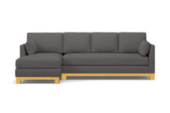 Avalon 2pc Sectional Sofa :: Leg Finish: Natural / Configuration: LAF - Chaise on the Left